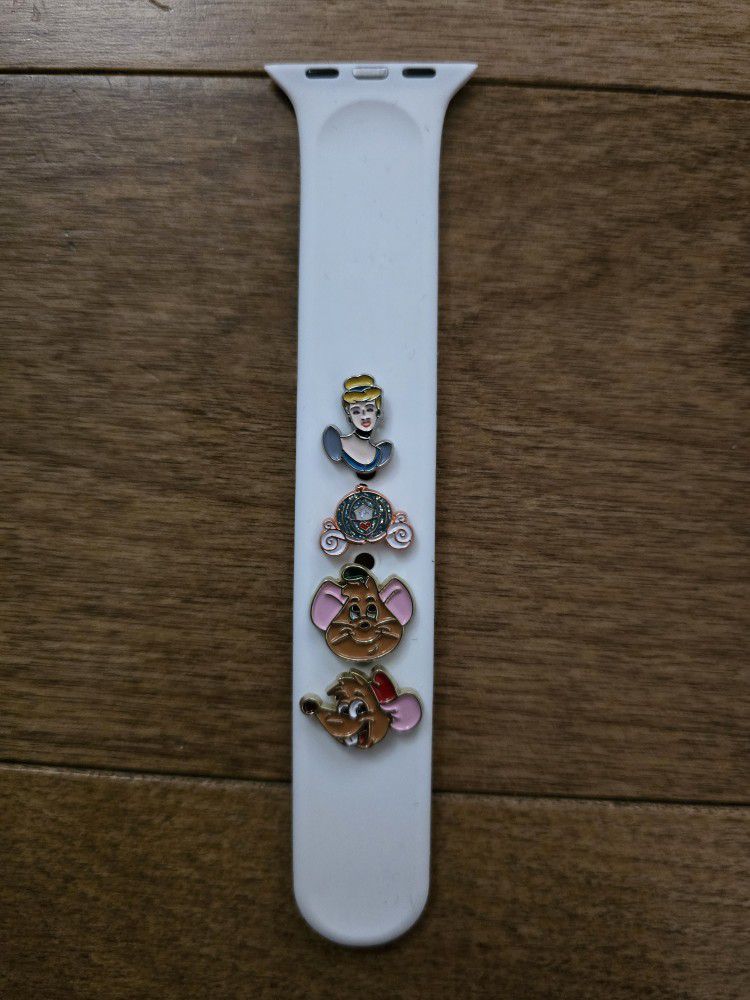 Lot Of 4 Metal Cinderella Apple Watch Band Charms 