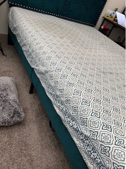 Bed frame and foam mattress