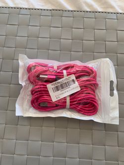 NEW PINK CE IPHONE POD PAD CABLE 2 - 3ft. 2 - 6ft)