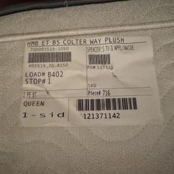 Queen Size Simmons Beauty Sleep Mattress w/ Box Spring And Metal Frame