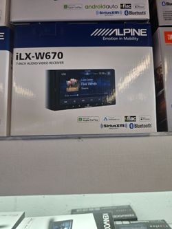Alpine iLX-W670 Digital Multimedia Receiver with CarPlay and Android Auto Compatibility
