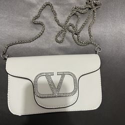 CD White Purse 