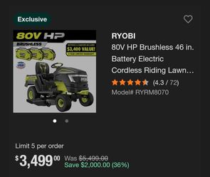 Ryobi Mower/tractor