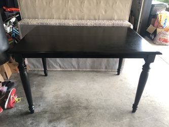 Black Wood Table