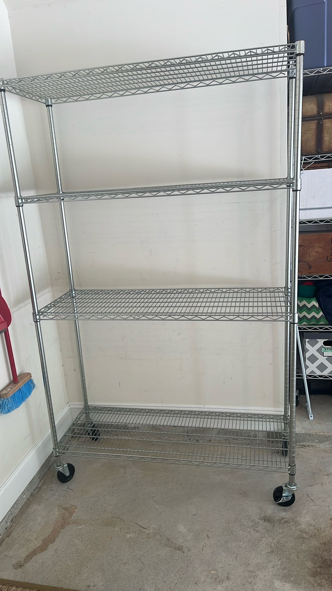 Commercial Quality Storage Rack. 77” X 18”