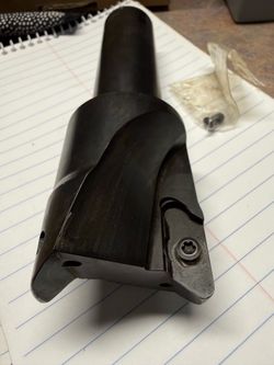 ISCAR 2” dia. 2 flt Carbide Insert End Mill for aluminum. 2 NEW, never used.