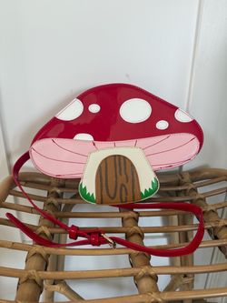 Mushroom Crossbody novelty bag - Red, New