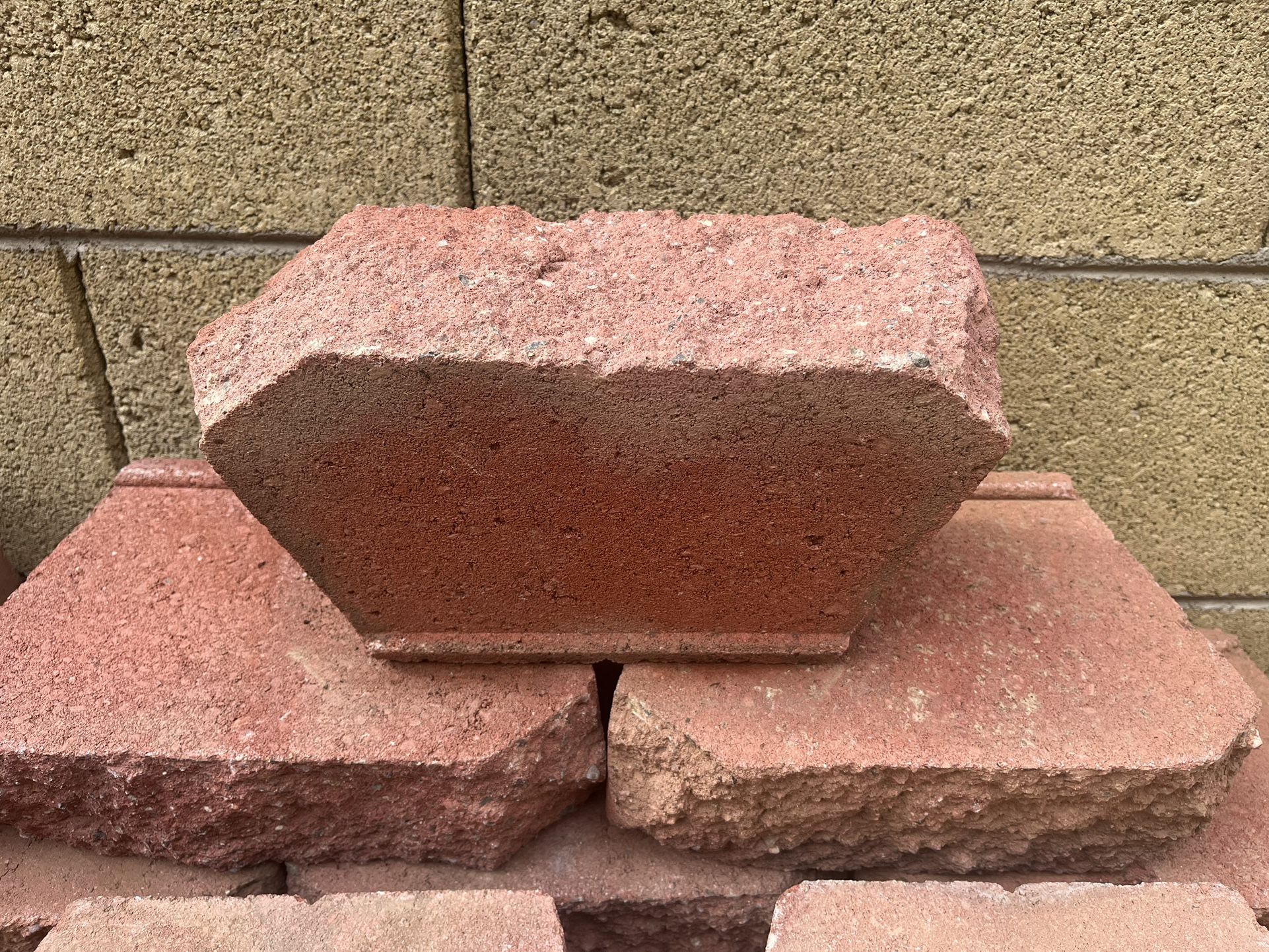Terracotta Concrete Retaining Wall Blocks (127)