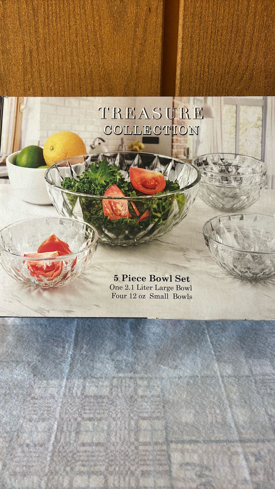 Treasure collection five piece bowl set