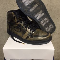 Air Jordan 1 “Wings” Gold/Black sz 10