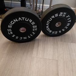 55lb Bumper Weight Plates 