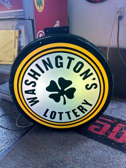 Washington Lottery light up sign