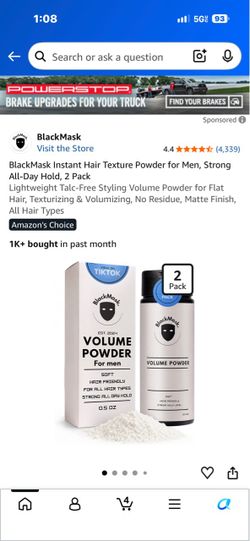 BlackMask Volume Powder for Men 2-Pack
