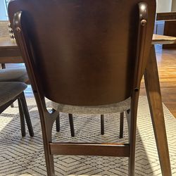 47” Mid Century Modern Set of 5 Dining Table