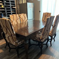 Dinning Table Set: 1 Table +6 Chairs  $100