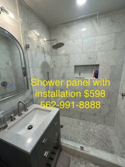 Frameless Shower Glass Panel Shower Door 