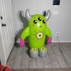 Inflatable Punching Monster With Two Inflatable Punching Gloves