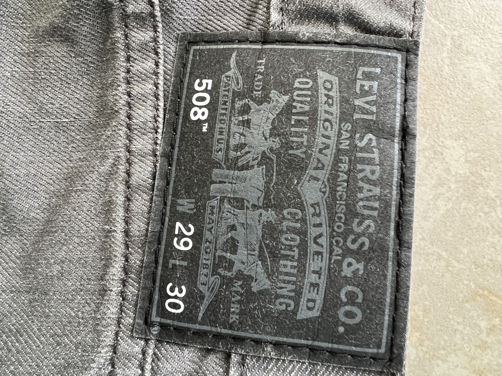 Levis 508 Jeans Gray