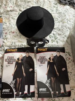 Halloween Costume Capes Hat and 2 Masks