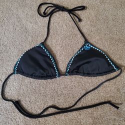 Billabong Women's Small Black Bikini Swimsuit Halter Top