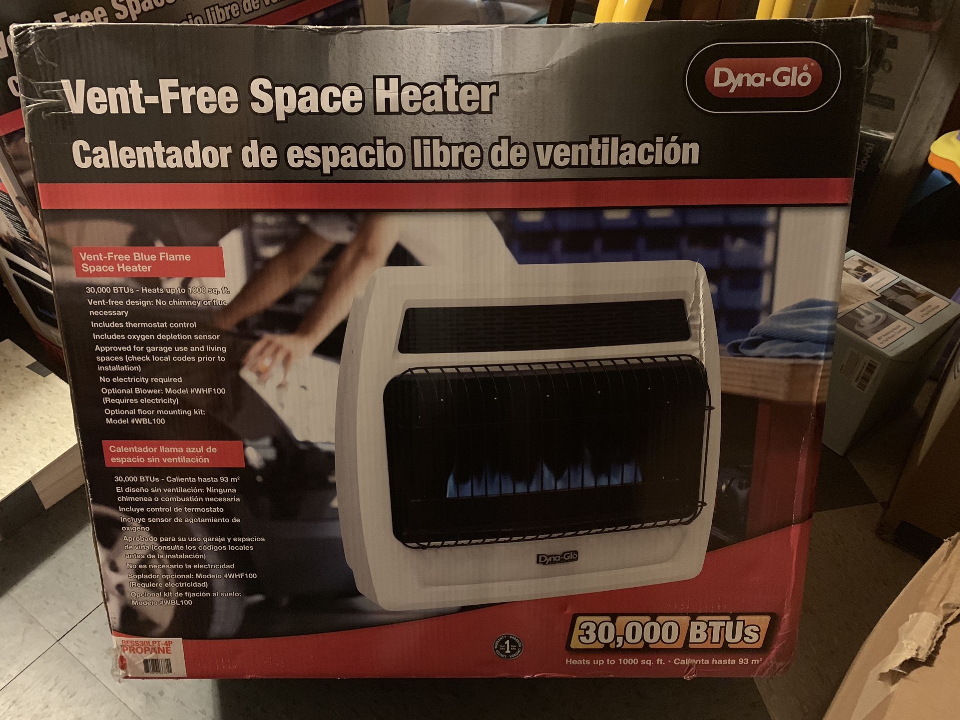 Propane Vent Free, Space Heater, Brand New