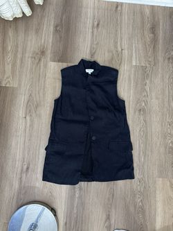 Nordstrom Sleeveless Black Blazer
