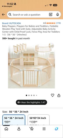3 sets of wooden baby gate or play pen