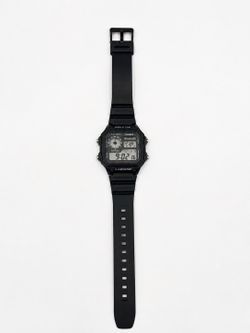 Black Casio World Time Watch