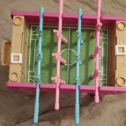 Barbie Foosball Table