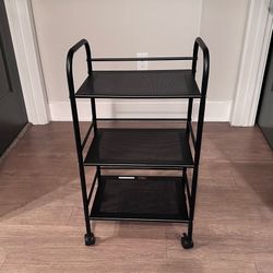 3 Tier Metal Rolling Storage Cart 