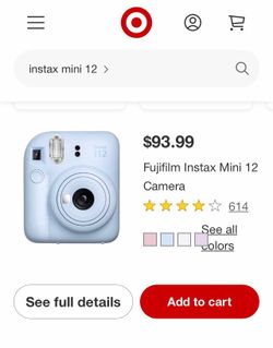 Fuji film instax se mini blue with carry case