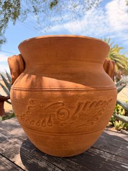 Large Cántaro Flower Pot Planter with Handles