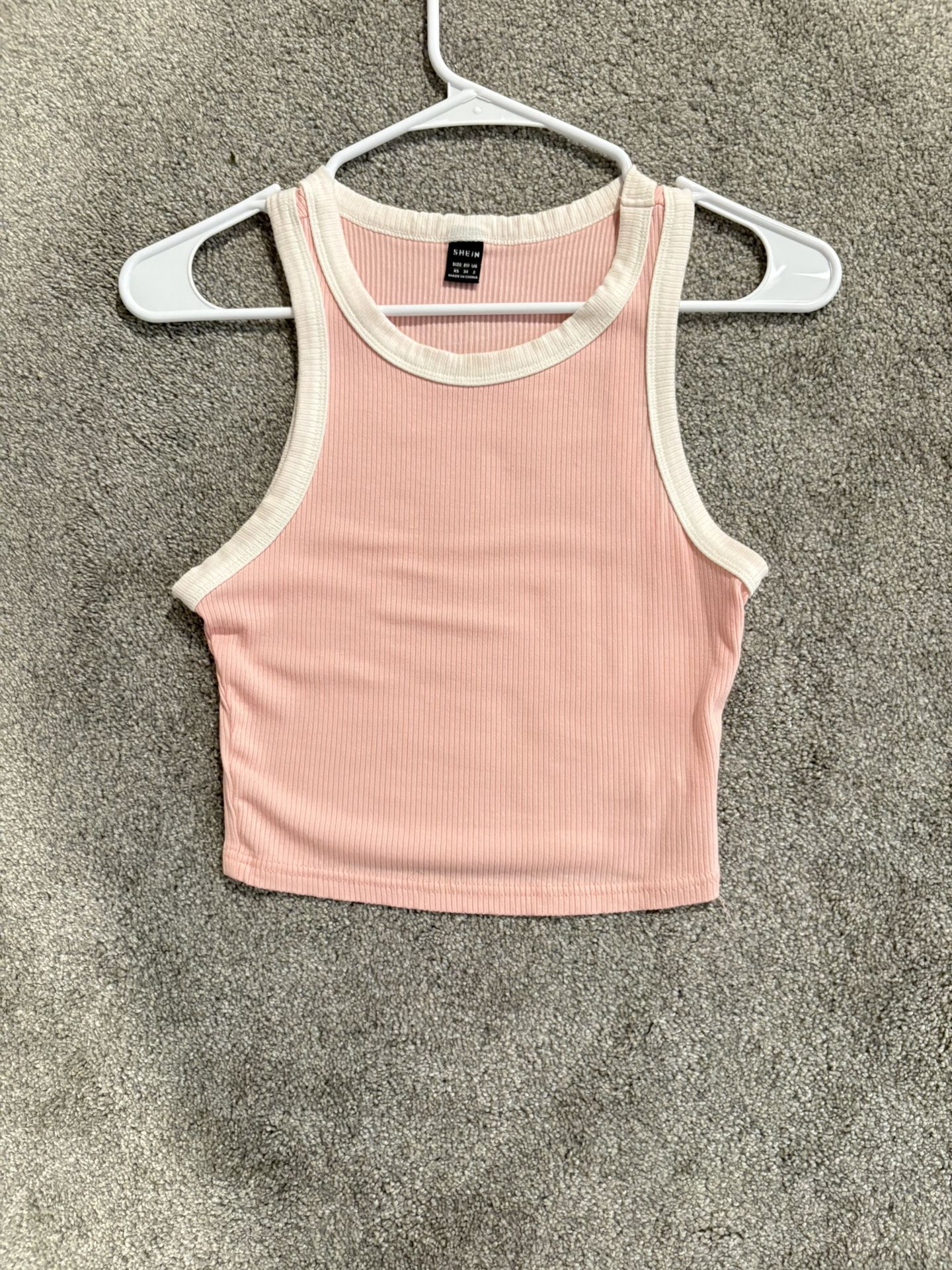 Baby Pink Cropped Tank
