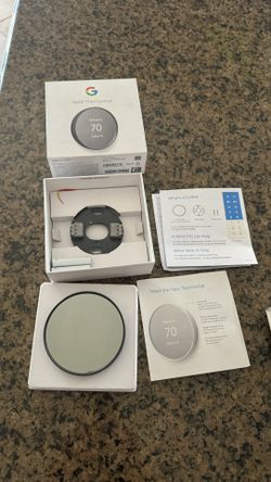 Google Nest Thermostat - Smart Thermostat for Home - Programmable Wifi Thermostat - Charcoal