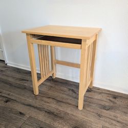 Solid Wood Desk, Keyboard Tray, Child's Desk, Student Desk