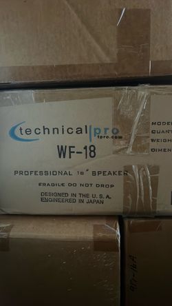 Technical Pro WF-18 Professional 18" Speaker