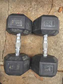 45 pound dumbbells