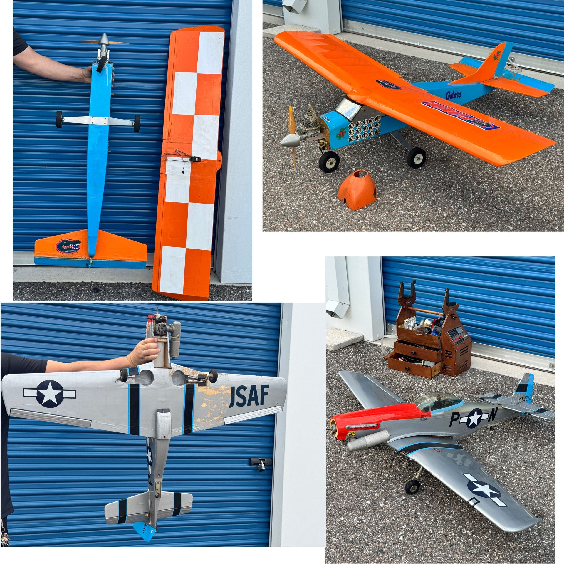 2 LARGE RC PLANE And FIELD BOX REMOTE CONTROL (needs TLC) Project