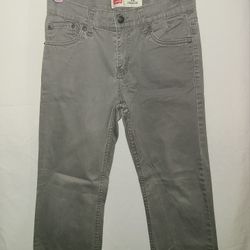 Levi's 514 Straight Girls Gray Jeans Size 14 W27 × L27 