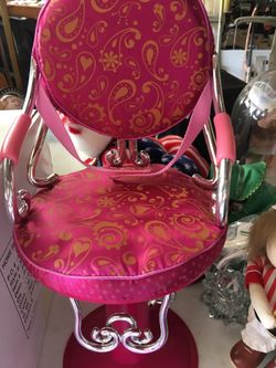 Beauty parlor doll chair