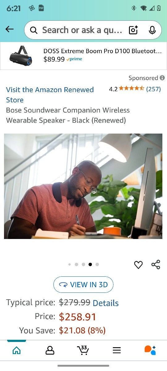 BOSE NECKBAND BLUETOOTH SPEAKER