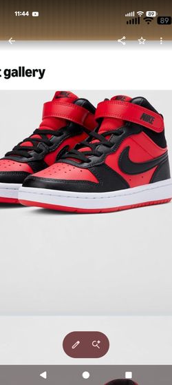 Nike Unisex Kids' Court Borough Mid 2 Shoes size 1Y