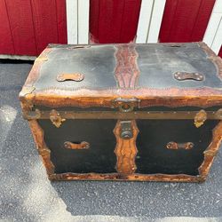 Antique steamer trunk