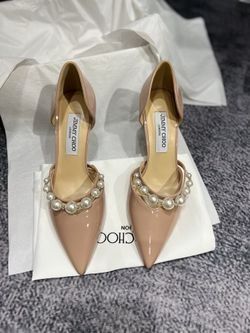 JIMMY CHoo hollow pearl shoes