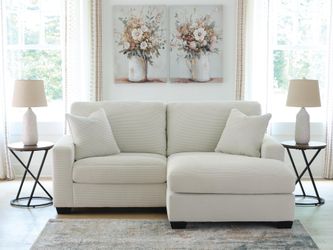 Amesley Ivory Sofa Chaise