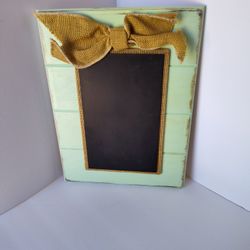 Cute Little Chalkboard Light Green With Burlap 