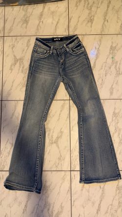 Sky mid rise boot cut jeans