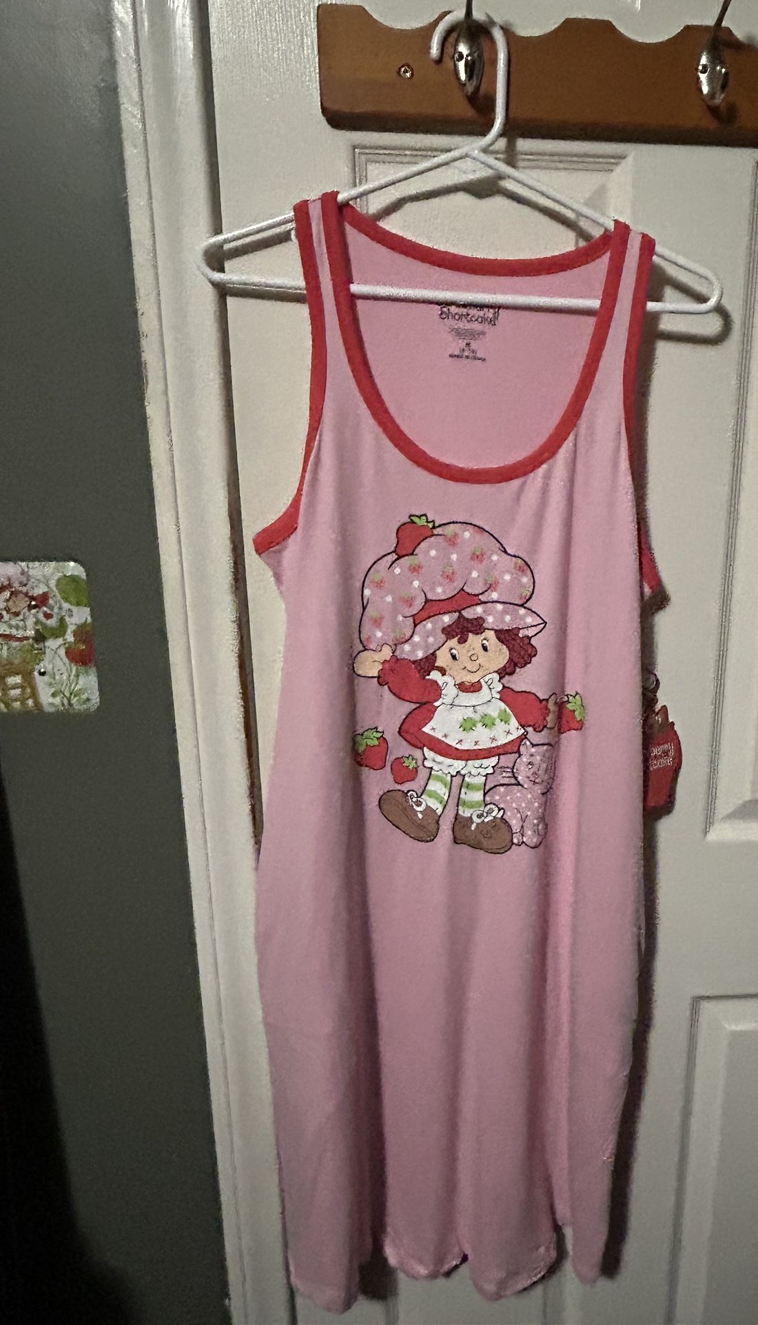Strawberry Shortcake Women's Sleep Tank Dress Medium