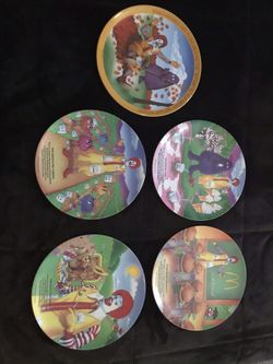 McDonalds 1989 vintage plates