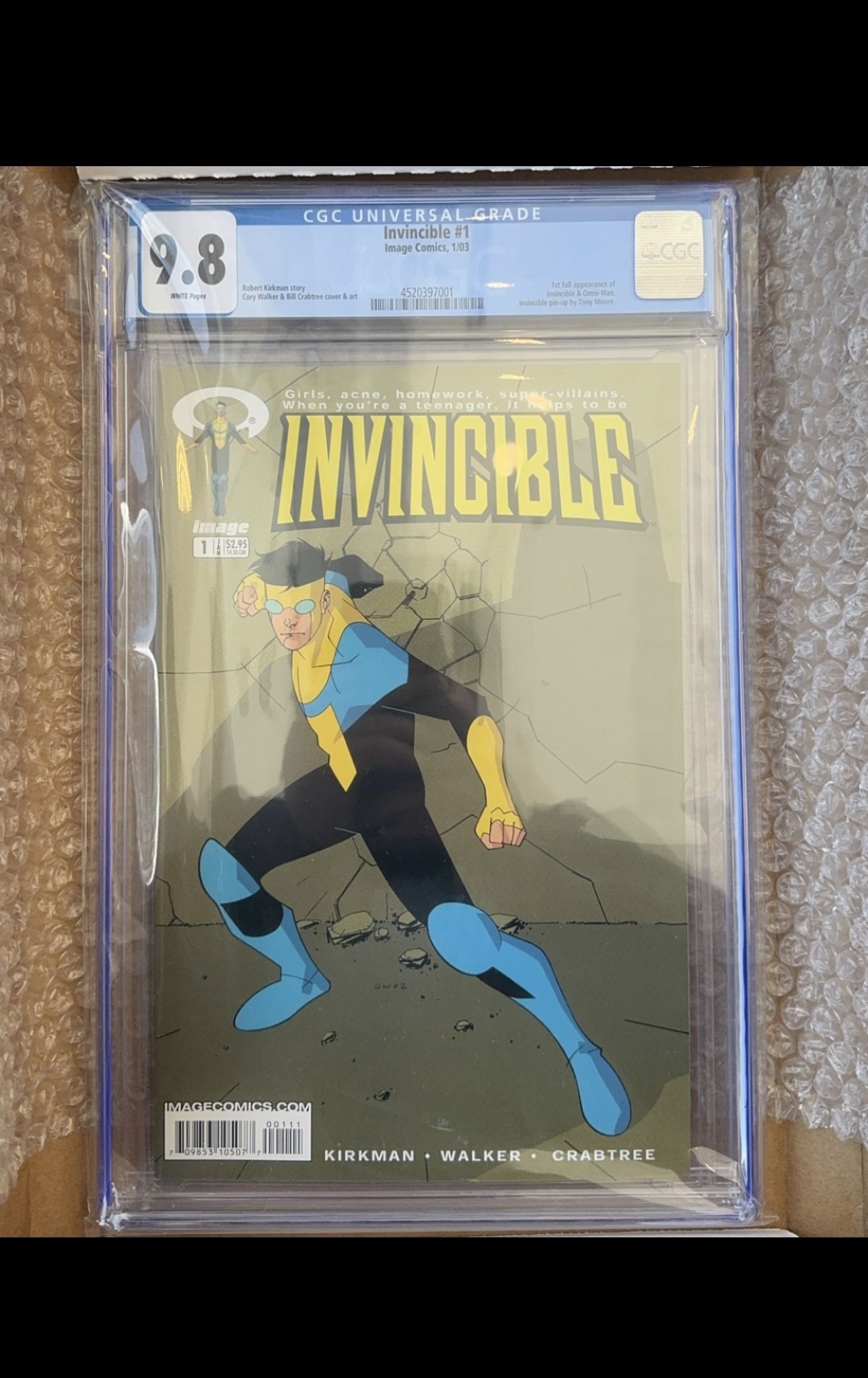 Invincible #1  CGC 9.8 (Highest grade!) 2003